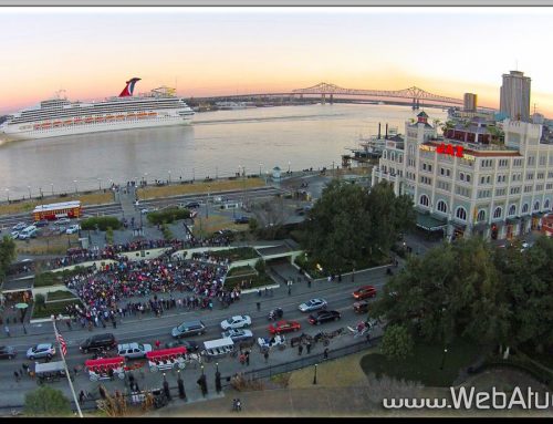 Aerial Photography New Orleans Louisiana Downtown with WebAtude